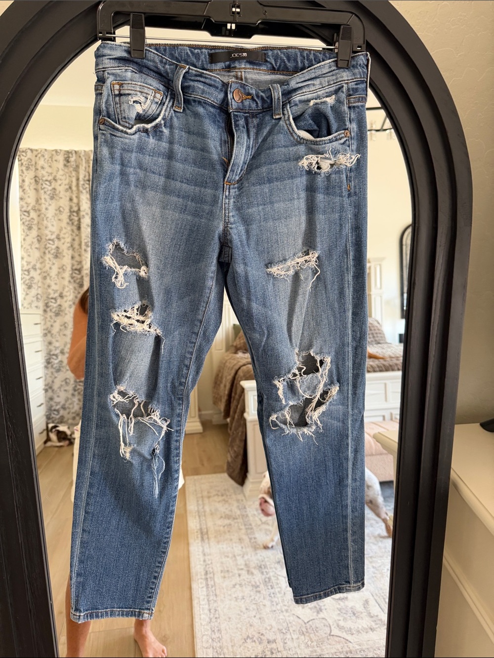 Joe's Jeans Distressed Boyfriend Jeans - Blue